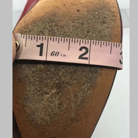 Salvatore Ferragamo slingback red woman’s 7 -4A - Picture 10 of 12